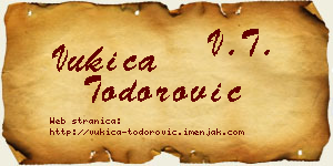 Vukica Todorović vizit kartica